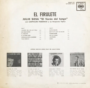 Julio Sosa, Leopoldo Federico Y Su Orquesta Típica : El Firulete (LP, Album, RE)