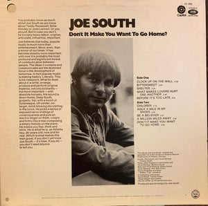 Joe South : Don't It Make You Want To Go Home (LP, Album, Jac)