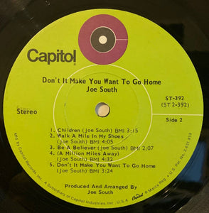 Joe South : Don't It Make You Want To Go Home (LP, Album, Jac)