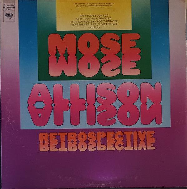 Mose Allison : Retrospective (LP, Comp, Pit)