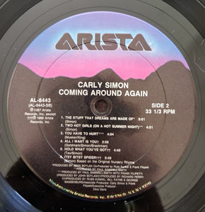 Carly* : Coming Around Again (LP, Album, Car)