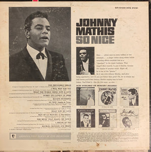 Johnny Mathis : So Nice (LP, Album, Ter)