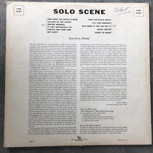 Lou Levy : Solo Scene (LP, Mono)
