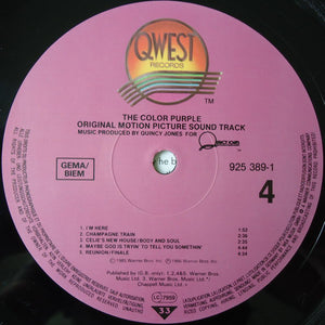 Quincy Jones : The Color Purple (Original Motion Picture Sound Track) (2xLP, Album)