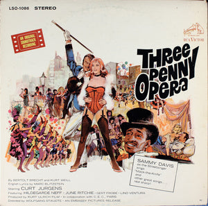Bertolt Brecht / Kurt Weill / Sammy Davis Jr. : Three Penny Opera (An Original Soundtrack Recording) (LP, Album)