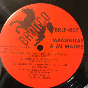 Los Alegres De Terán, Freddie Gomez, Lydia Mendoza : Mananitas A Mi Madre (LP, Album)