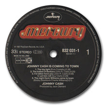Load image into Gallery viewer, Johnny Cash : Johnny Cash Is Coming To Town (LP, Album, RE, RM)
