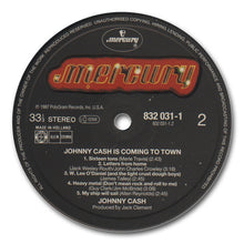 Laden Sie das Bild in den Galerie-Viewer, Johnny Cash : Johnny Cash Is Coming To Town (LP, Album, RE, RM)
