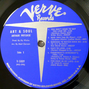 Arthur Prysock : Art & Soul (LP, Mono)