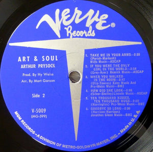 Arthur Prysock : Art & Soul (LP, Mono)
