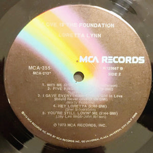 Loretta Lynn : Love Is The Foundation (LP, Album, Club)