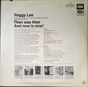 Peggy Lee : Then Was Then And Now Is Now (LP, Album, Mono)