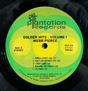 Webb Pierce : Golden Hits Volume 1 (LP, Comp, Ter)