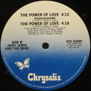 Huey Lewis And The News* : The Power Of Love (12", PRC)
