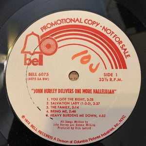 John Hurley : Delivers One More Hallelujah (LP, Album, Promo)
