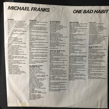 Load image into Gallery viewer, Michael Franks : One Bad Habit (LP, Album, Jac)
