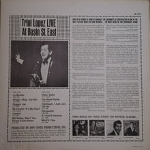 Load image into Gallery viewer, Trini Lopez : Live At Basin St. East (LP, Album)
