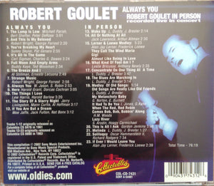 Robert Goulet : Always You / Robert Goulet In Person Recorded Live In Concert (CD, Comp)