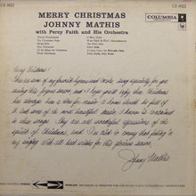 Load image into Gallery viewer, Johnny Mathis With Percy Faith And His Orchestra* : Merry Christmas (LP, Album, RE)
