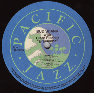 Bud Shank With Clare Fischer : Brasamba (LP, Album, RE)