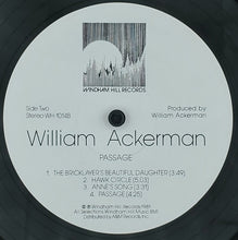 Laden Sie das Bild in den Galerie-Viewer, William Ackerman : Passage (LP, Album)
