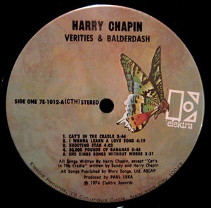 Harry Chapin : Verities & Balderdash (LP, Album, CTH)