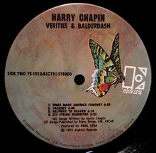 Laden Sie das Bild in den Galerie-Viewer, Harry Chapin : Verities &amp; Balderdash (LP, Album, CTH)
