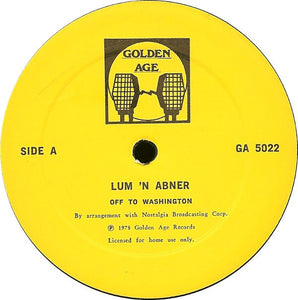 Lum 'N Abner : Lum 'N Abner: Two Fun Filled Shows (LP)