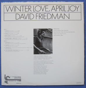 David Friedman : Winter Love, April Joy (LP, Album)