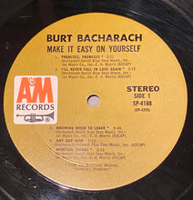 Charger l&#39;image dans la galerie, Burt Bacharach : Make It Easy On Yourself (LP, Album, Mon)
