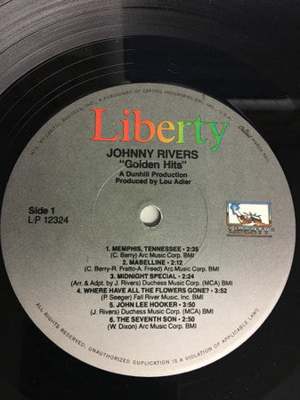 Johnny Rivers : Johnny Rivers' Golden Hits (LP, Comp)