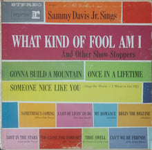 Laden Sie das Bild in den Galerie-Viewer, Sammy Davis Jr. : Sammy Davis Jr Sings What Kind Of Fool Am I (And Other Show-Stoppers) (LP, Album)
