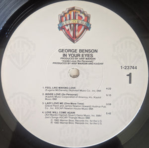 George Benson : In Your Eyes (LP, Album, RP, Win)