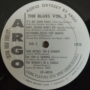 Various : The Blues Volume 3 (LP, Comp, Mono)