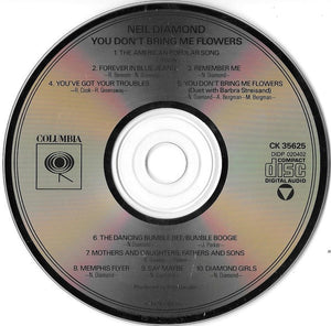 Neil Diamond : You Don't Bring Me Flowers (CD, Album, RE)