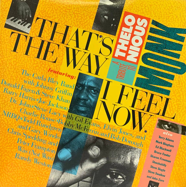 Various : That's The Way I Feel Now - A Tribute To Thelonious Monk  (2xLP, Album, Ind)