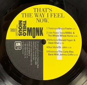 Various : That's The Way I Feel Now - A Tribute To Thelonious Monk  (2xLP, Album, Ind)