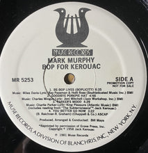 Load image into Gallery viewer, Mark Murphy : Bop For Kerouac (LP, Album, Promo)

