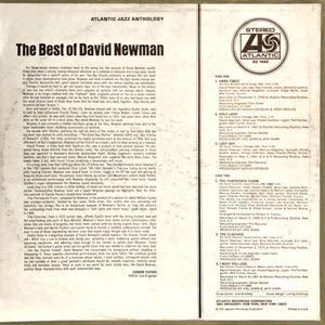 David Newman* : The Best Of David Newman (LP, Comp, RI )