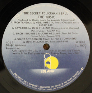 Various : The Secret Policeman's Ball - The Music (LP, Album)