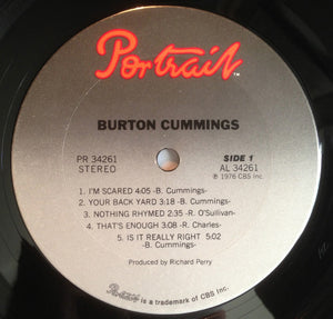 Burton Cummings : Burton Cummings (LP, Album, Ter)