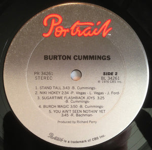 Burton Cummings : Burton Cummings (LP, Album, Ter)