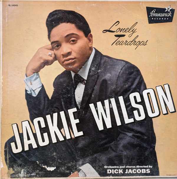 Jackie Wilson : Lonely Teardrops (LP, Album, Mono, Glo)