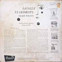 Laden Sie das Bild in den Galerie-Viewer, Jackie Wilson : Lonely Teardrops (LP, Album, Mono, Glo)
