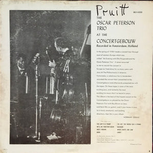 The Oscar Peterson Trio : At The Concertgebouw (LP, Mono)