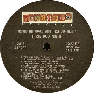 Three Dog Night : Around The World With Three Dog Night (2xLP, Album, Pit)