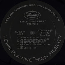 Laden Sie das Bild in den Galerie-Viewer, Faron Young : Aims At The West (LP, Album, Mono)
