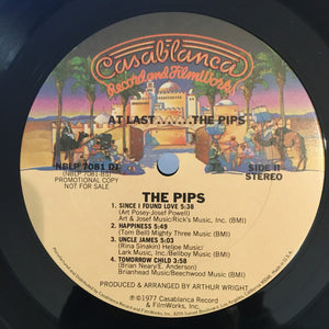The Pips : At Last... The Pips (LP, Album, Promo)