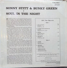 Load image into Gallery viewer, Sonny Stitt &amp; Bunky Green : Soul In The Night (LP, Album, RE)
