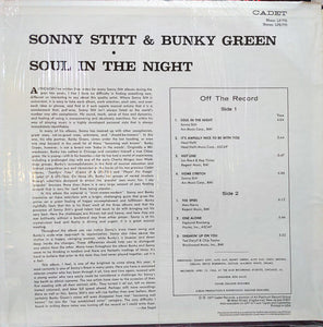 Sonny Stitt & Bunky Green : Soul In The Night (LP, Album, RE)